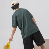 2026夏季新款男装日系潮牌字母印花短袖宽松圆领T恤T812-F38，男装T恤，电商A101（原外27）