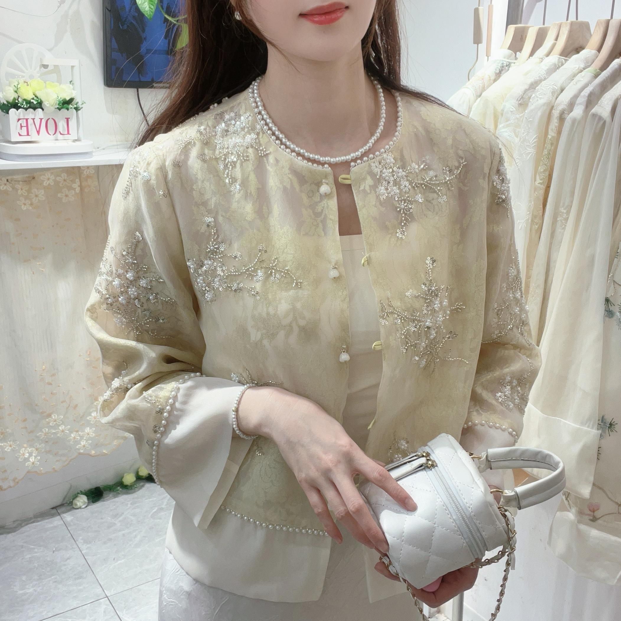 新中式国风刺绣外套女2025春夏季