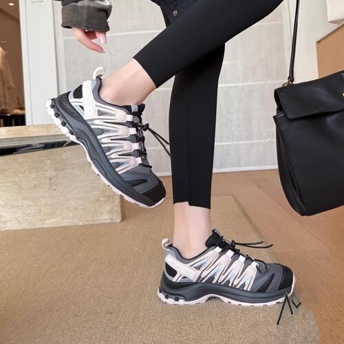 艾模儿登山老爹鞋26新款女鞋时尚百搭舒适潮鞋防水防滑耐磨系带