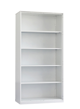 无门铁皮文件办公档案资料柜合同储物西药柜加厚书货架货柜白色