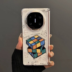 数字魔方适用华为mate x7手机壳新款x6折叠屏X5卡通crybaby透明壳包中轴x3保护套可爱创意简约防摔典藏版
