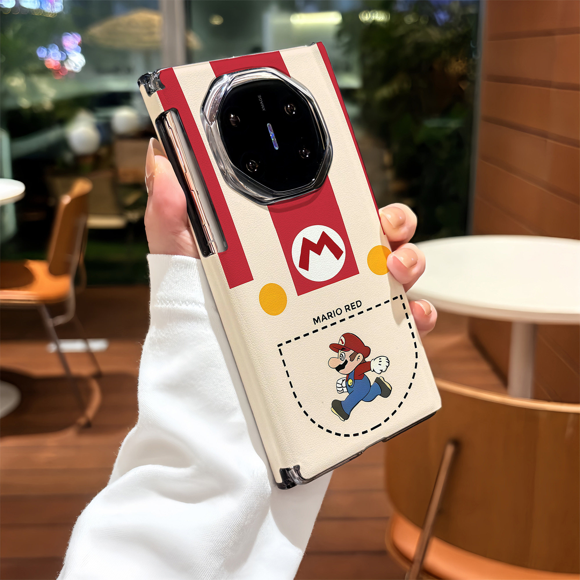 【双中轴磁吸】适用华为mate XT2手机壳白色口袋马里奥XTs非凡大师折叠屏x7保护套x6典藏x5三折叠全包中轴
