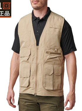 美国5.11新品轻战术马甲80034户外多口袋摄影Fast Tac背心511钓鱼