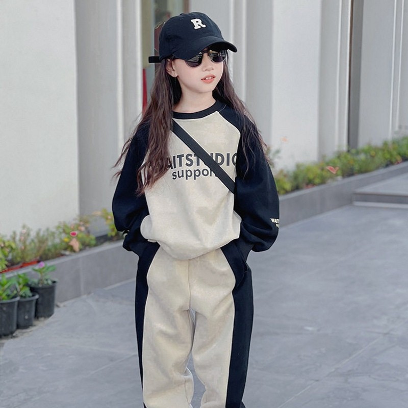 女童运动套装2026新款女孩春装大童卫衣春童装时髦洋气炸街两件套