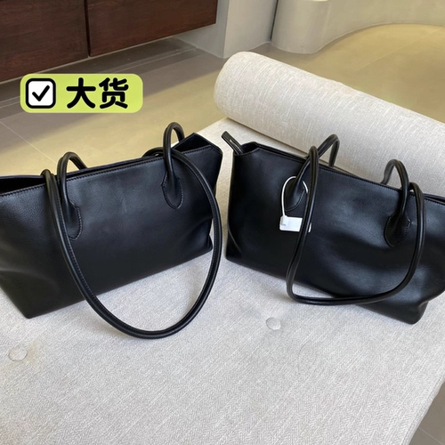 TR进口胎牛皮长柄腋下托特包