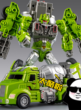 儿童变形玩具新款机器人车男孩机甲关节可动卡车变形汽车战士爆款