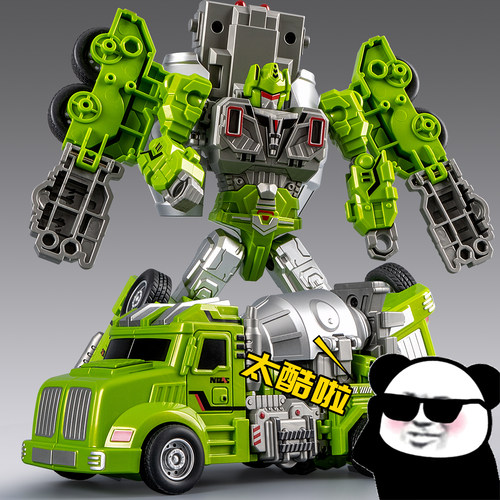 儿童变形玩具新款机器人车男孩机甲关节可动卡车变形汽车战士爆款