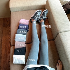 Real shot and real price show thin and versatile autumn and winter Plush Leggings women's pants with thick thread thermal cotton pants
