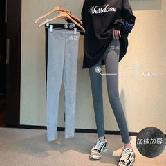 Real price high waist elastic Leggings women's new Korean version of slim pants for students