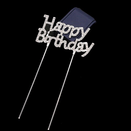 钻石生日快乐闪烁闪耀HB简约