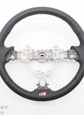 适用于丰田86GR小口径真皮方向盘改锐志皇冠埃尔法凯美瑞改装