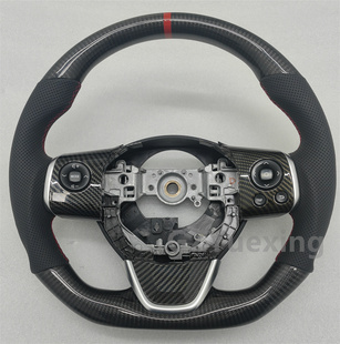适用于丰田Zelas杰路驰 塞纳NSP170G奥雅斯SIENTA真碳纤方向盘
