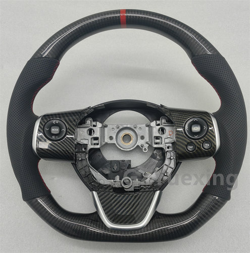 塞纳真碳纤方向盘改装