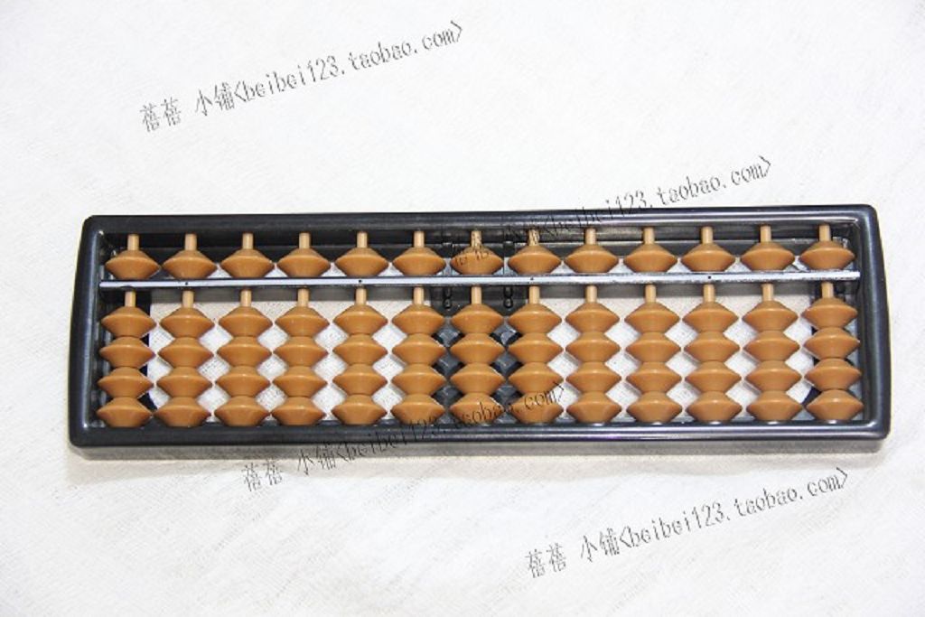 An abacus 13档塑料珠心算小算盘幼儿算盘儿童特价兴趣彩虹算盘