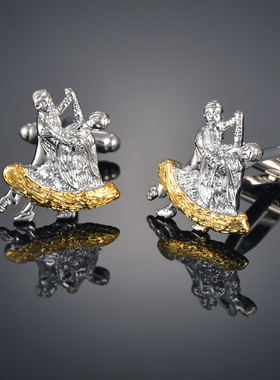 盒装时尚双人舞袖扣 法式长袖衬衫袖钉衬衣配饰Cufflinks