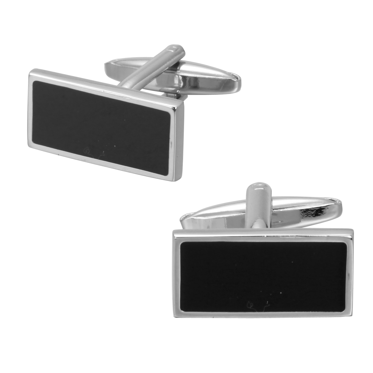 黑色长方形法式男士衬衫扣