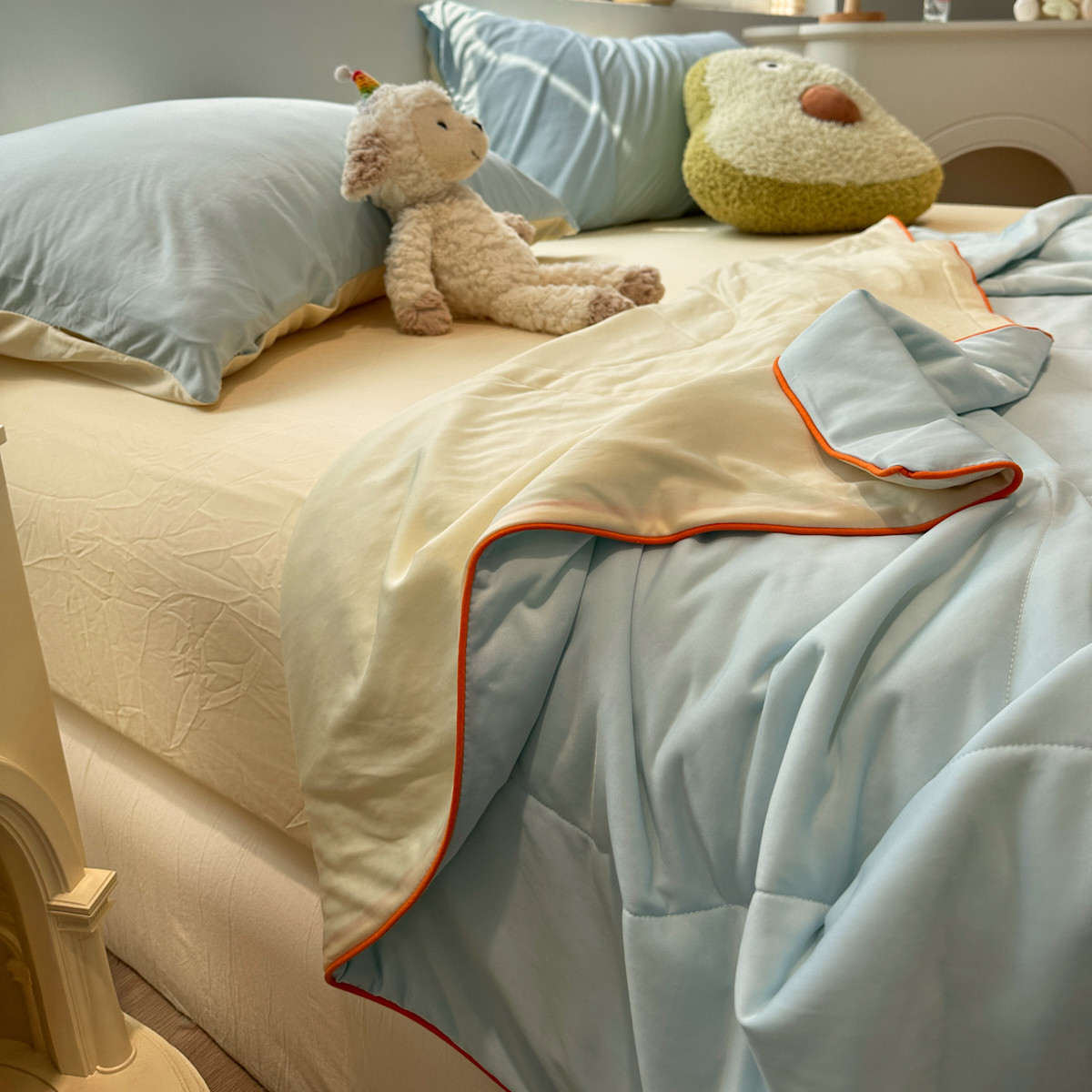 A类母婴级凉感冰淇淋夏季夏凉被空调被可机洗2025新款夏天薄被子