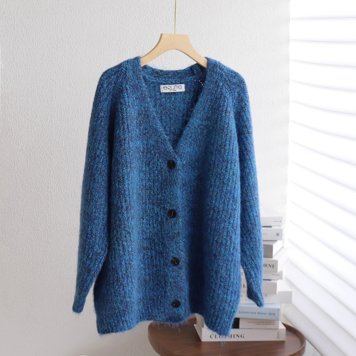 毛衣外套女2025秋冬新款外搭宽松长袖遮屁股中长款韩系针织开衫女