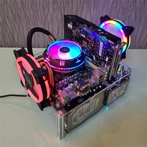 亚克力开放式 华南双路机箱台式 X79 X99 服务器主板托架EATX