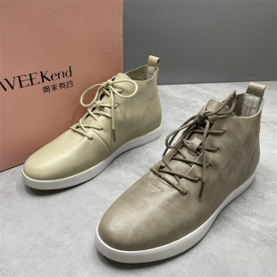 系带ins马丁靴小码 真皮小单靴软底英伦靴女鞋 处理女春秋款 断码