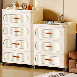免安装 家用客厅置物柜宝宝衣柜可移动卧室床头柜 加厚收纳柜抽屉式