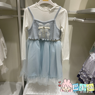 巴拉巴拉女中童淑女时尚公主裙甜美网纱连衣裙202326111011