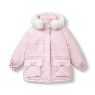 清仓巴拉巴拉童装2025冬装新款女中幼童中羽绒服202425107011