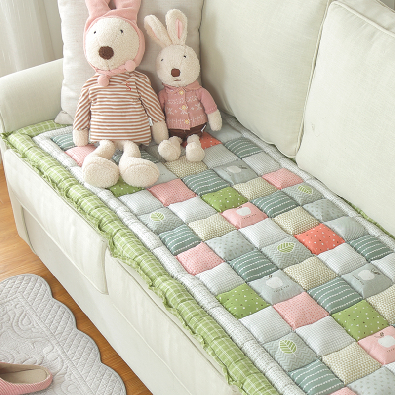 韩式ins纯棉手工防滑飘窗垫