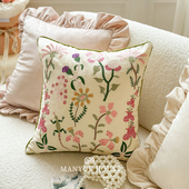 M.life 法式 清新碎花抱枕靠垫公主房样板间客厅沙发腰枕靠背靠枕