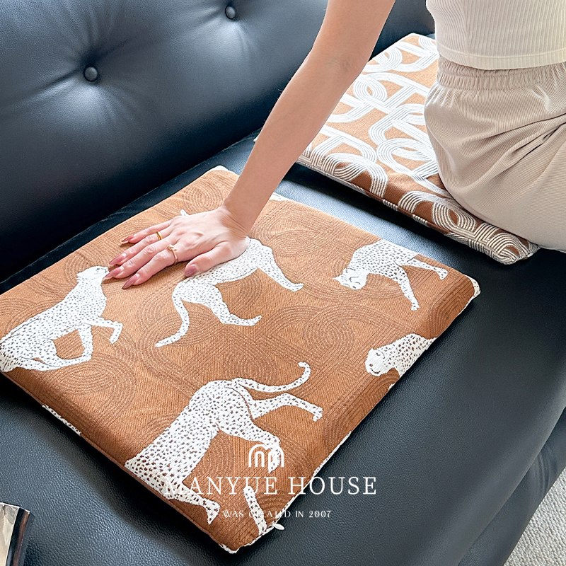 复古提花记忆棉椅垫坐垫