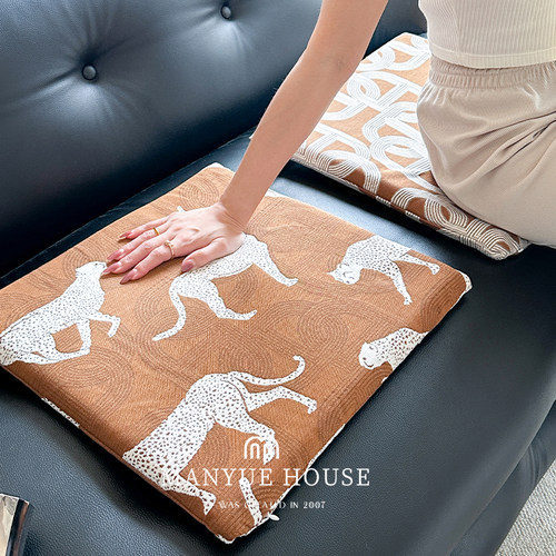 复古提花记忆棉椅垫坐垫