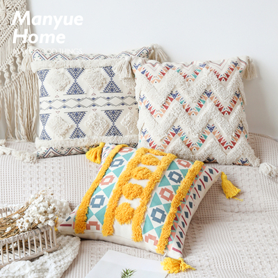 文艺复古民宿风棉麻抱枕