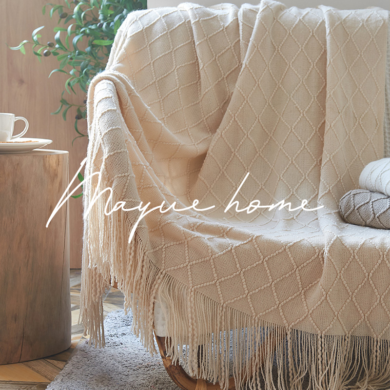 M.life 纯色简约针织沙发巾卧室床上毯子休闲毯办公室午睡针织毯,居家布艺,沙发套,淘宝优惠券,粉丝福利购,淘宝优惠卷