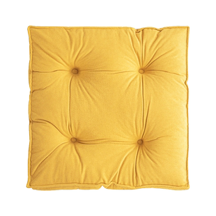 蔓越家 奶油色少女心加厚坐垫家用办公室椅子垫榻榻米阳台打坐垫