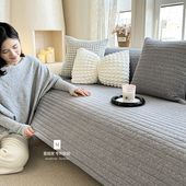 M.life 中古条纹 水洗全棉沙发垫沙发套罩巾坐垫纯棉坐垫防滑垫子