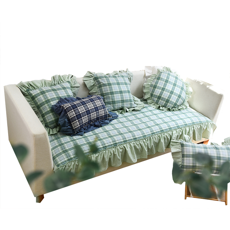 蔓越家 法式ins田园复古全棉沙B发套罩四季沙发垫防滑坐垫沙发盖