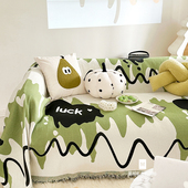 M.life Crush系列 沙发巾客厅全铺全包沙发套罩巾luck好运坐垫子