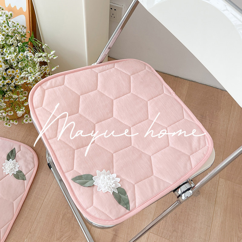 蔓越家 家用凉感餐椅垫子简约防滑坐垫四季通用办公室学生座垫