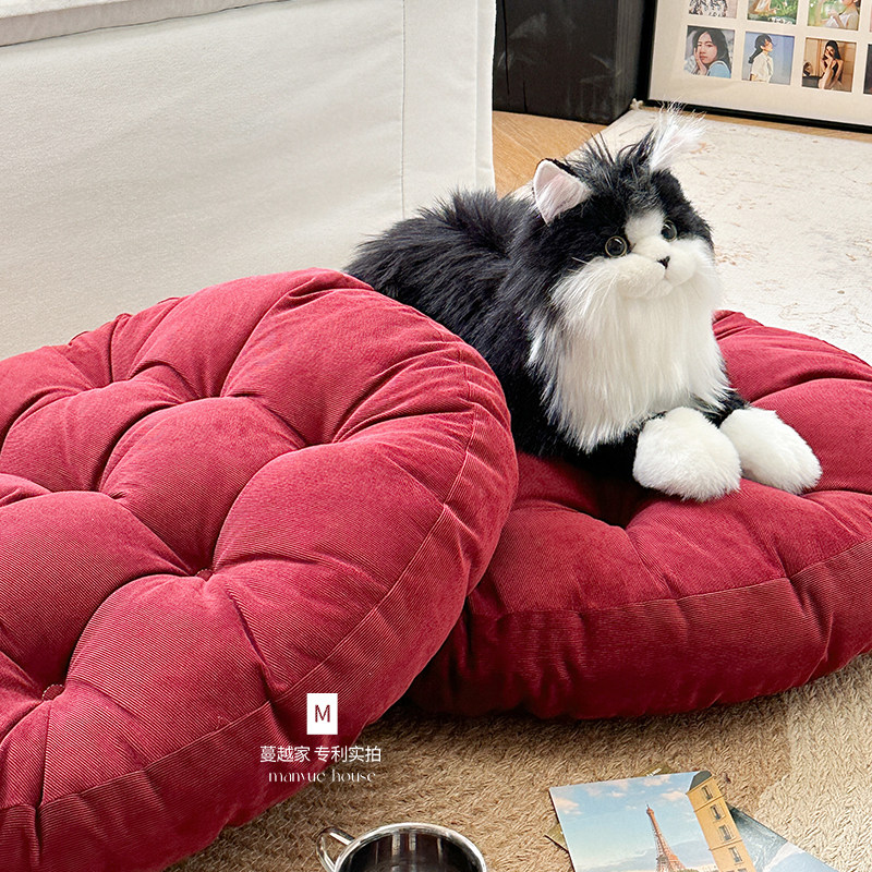 M.Life高级感复古圆蒲团垫椅垫打坐垫美臀座垫榻榻米垫子简约地垫,居家布艺,蒲团,淘宝优惠券,粉丝福利购,淘宝优惠卷