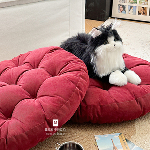 M.Life高级感复古圆蒲团垫椅垫打坐垫美臀座垫榻榻米垫子简约地垫