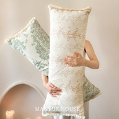 M.life 法式 客厅沙发长条枕靠枕大软包床头靠垫长条抱枕靠垫含芯