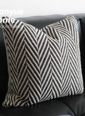 M.life 现代侘寂简约沙发抱枕靠垫腰枕办公室腰靠枕抱枕套不含芯