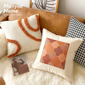 M.life 北欧ins简约几何方形抱枕抱枕套含芯沙发靠垫套午睡靠枕
