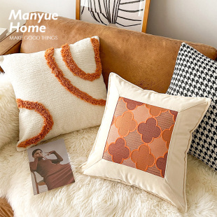 M.life 北欧ins简约几何方形抱枕抱枕套含芯沙发靠垫套午睡靠枕