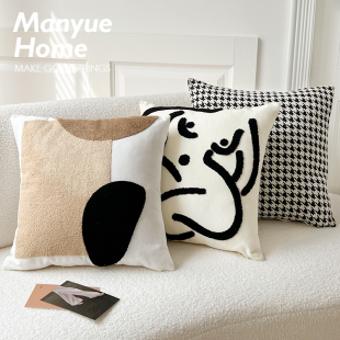 M.life 北欧高级感复古床头抱枕客厅沙发靠枕抱枕套靠垫 艺术生集