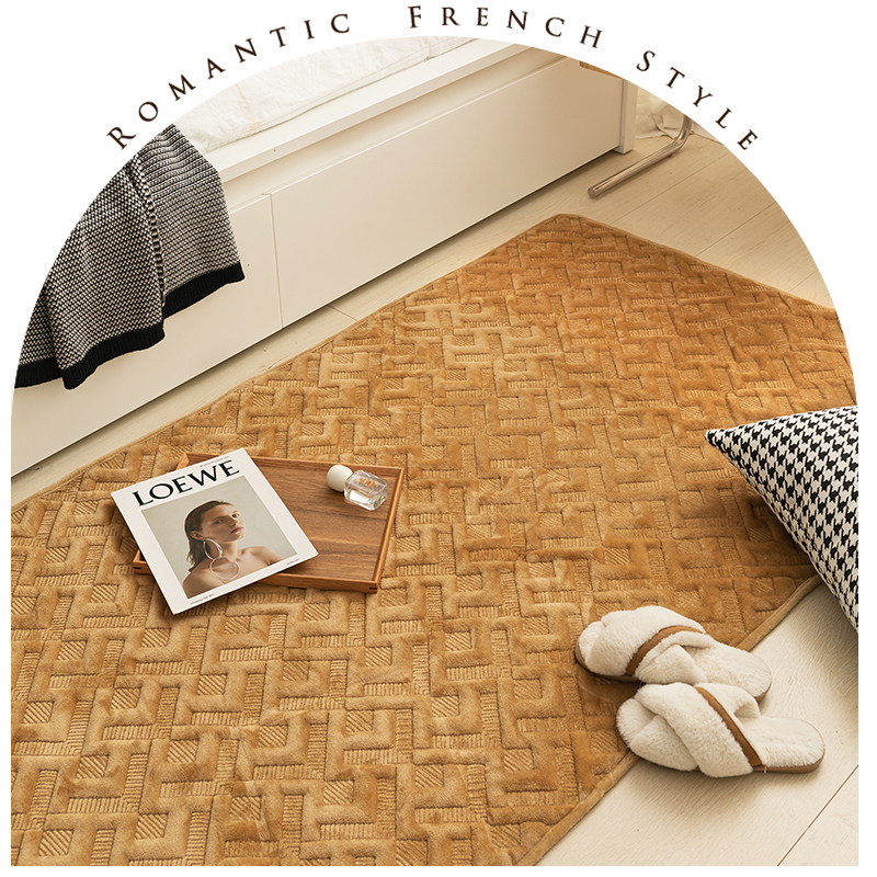 蔓越家 复古ins地垫毛绒床边垫地毯秋冬防滑卧室满铺榻榻米地垫,居家布艺,家用脚垫,淘宝优惠券,粉丝福利购,淘宝优惠卷