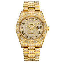 专柜品质手表精钢商务男表满天星镶钻防水表男式机械腕表