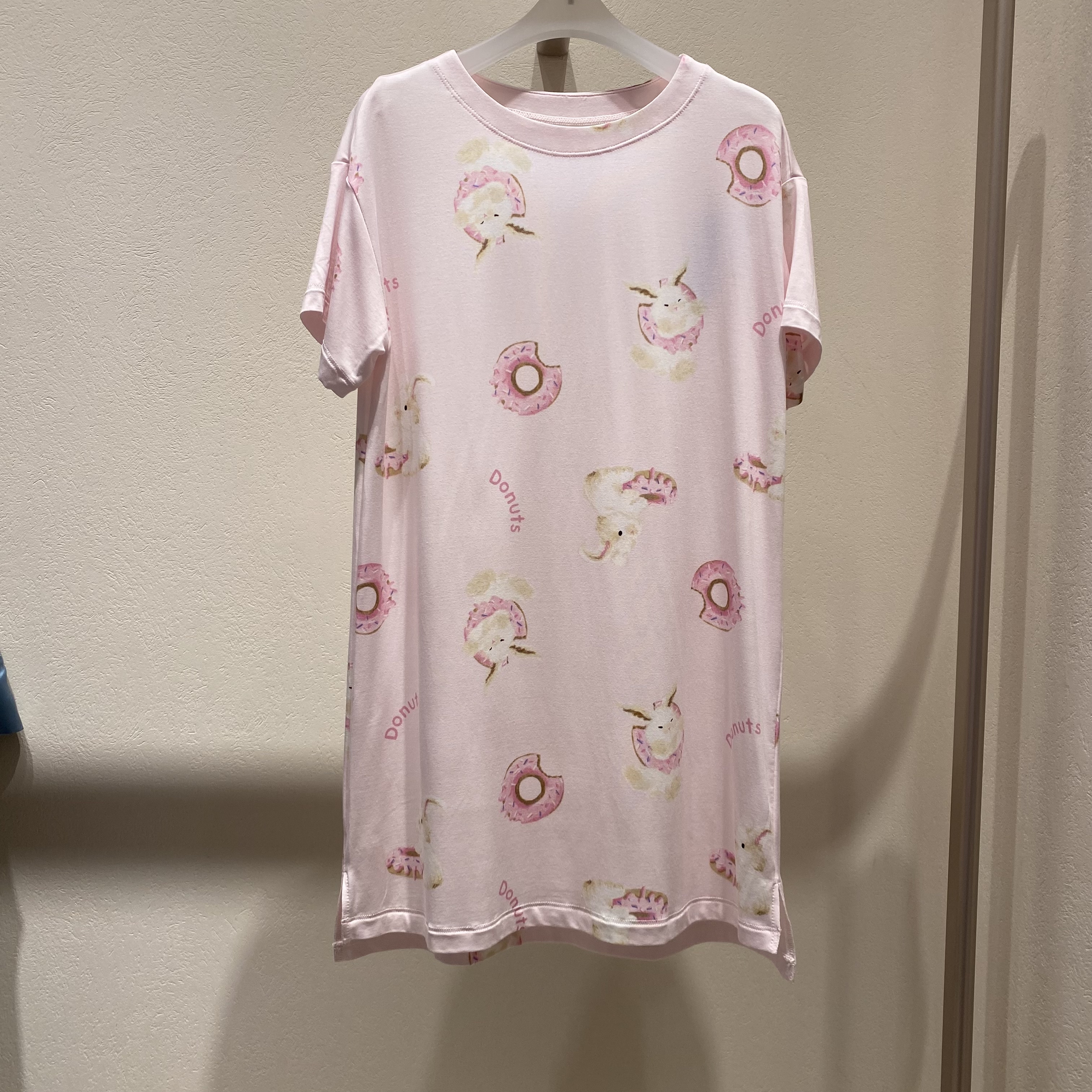 AK144L352爱慕儿童26春夏奶皮小兔子女童圆领短袖亲肤睡裙359