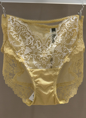 专柜直邮兰卡文LC23YA1伊蒂斯仙境性感蕾丝中腰平角裤女士内裤