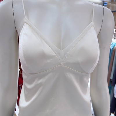 BC17BX2爱慕高端Be chic桑蚕丝带胸垫打底吊带背心1580